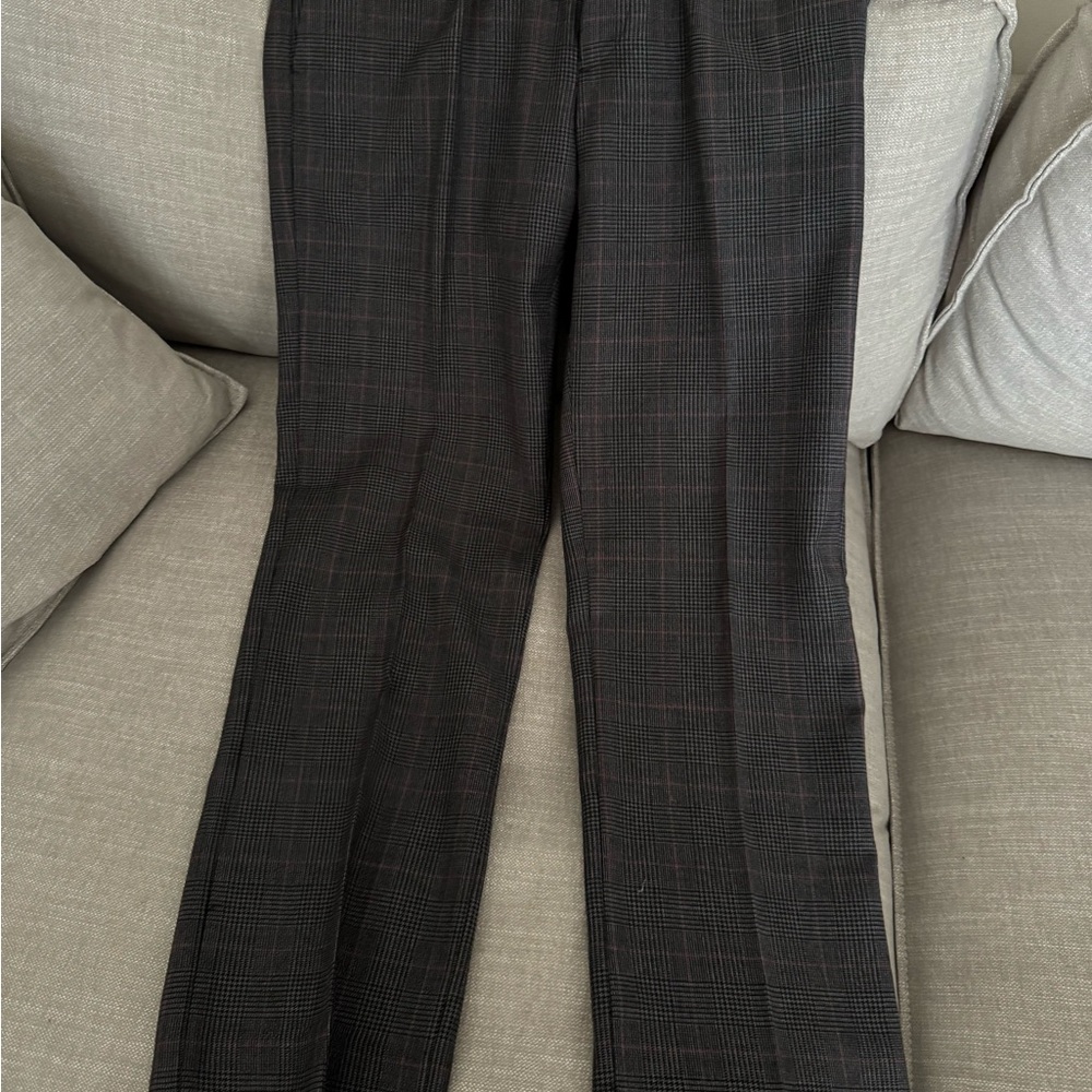 United Colors Of Benetton Black and Gray Checkered Pants